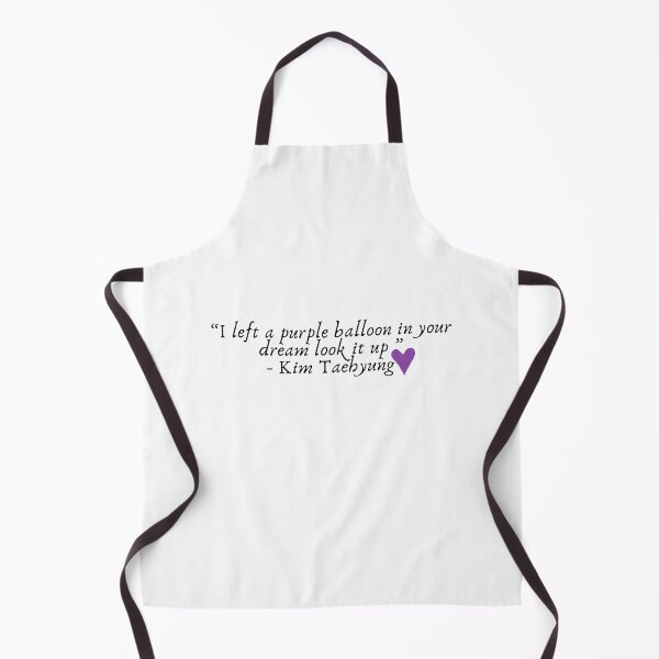 Item preview, "I left a purple balloon in your dream look it up" by Kim Taehyung aka V of BTS designed and sold by ArtClicks.