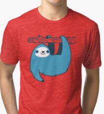 Sloth on a Branch Tri-blend T-Shirt