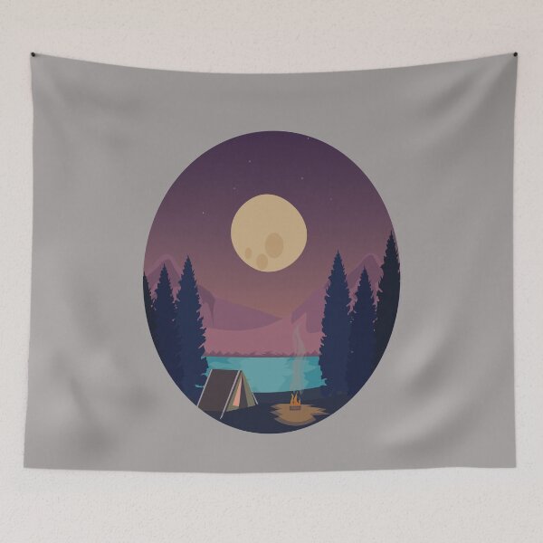 Item preview, Camping Under The Moon designed and sold by samah82.
