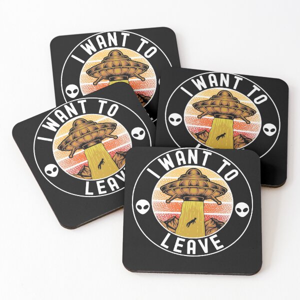 Item preview, I Want To Leave Alien UFO Humor  designed and sold by ExpressWayFour.