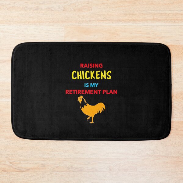 Item preview, Raising Chickens is my Retirement Plan -funny chicken design in multi text designed and sold by katiekendall.