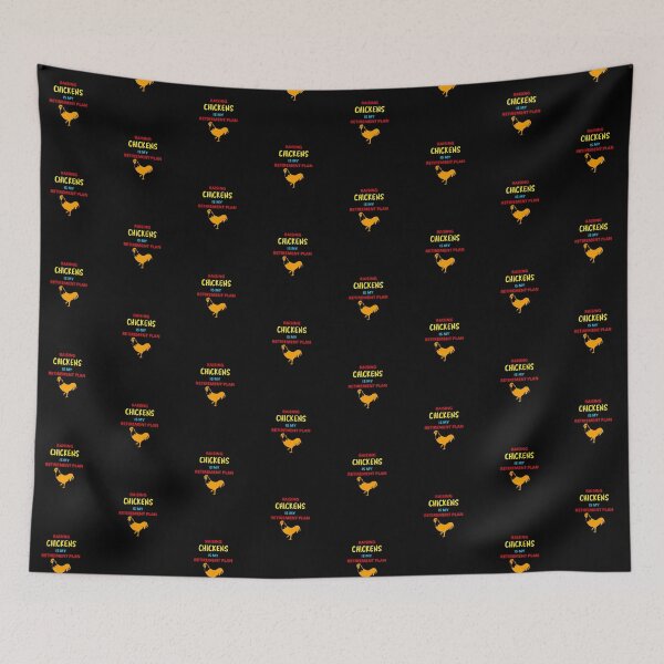 Item preview, Raising Chickens is my Retirement Plan -funny chicken design in multi text designed and sold by katiekendall.