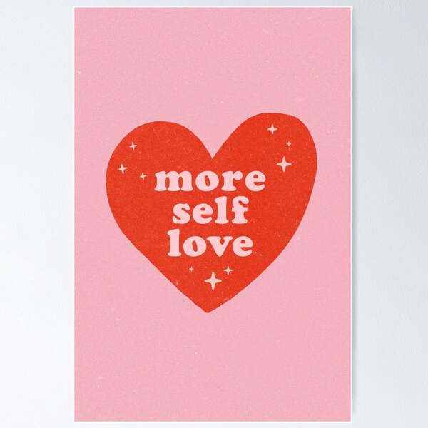 Item preview, More Self Love {Pretty in Pink & Retro Red) designed and sold by TheLoveShop.