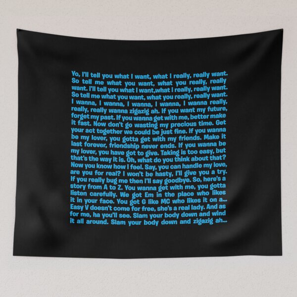 Item preview, Wannabe - Spice Girls (lyrics) v.7 designed and sold by x1brett.