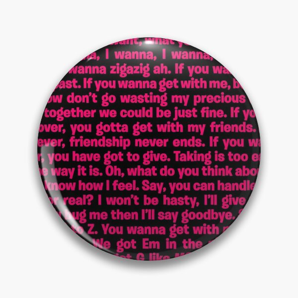 Item preview, Wannabe - Spice Girls (lyrics) v.8 designed and sold by x1brett.