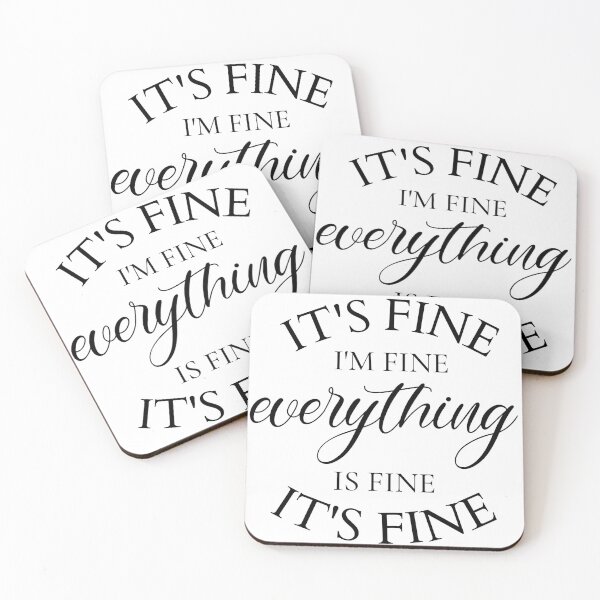Item preview, I'M FINE | BOSS BABE | GIRL BOSS | B designed and sold by CreativeBlink.