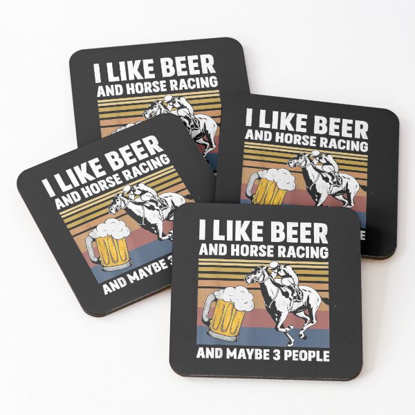 Item preview, I Like Beer And Horse Racing And Maybe 3 People Vintage designed and sold by Vignette2323.