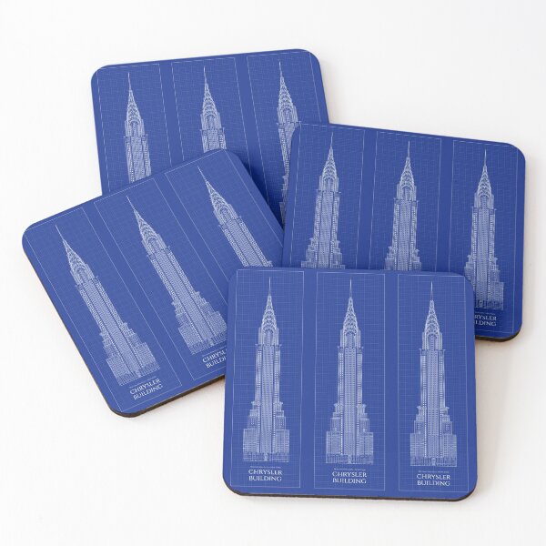 Item preview, Chrysler Building Front (Blueprint) designed and sold by BGALAXY.