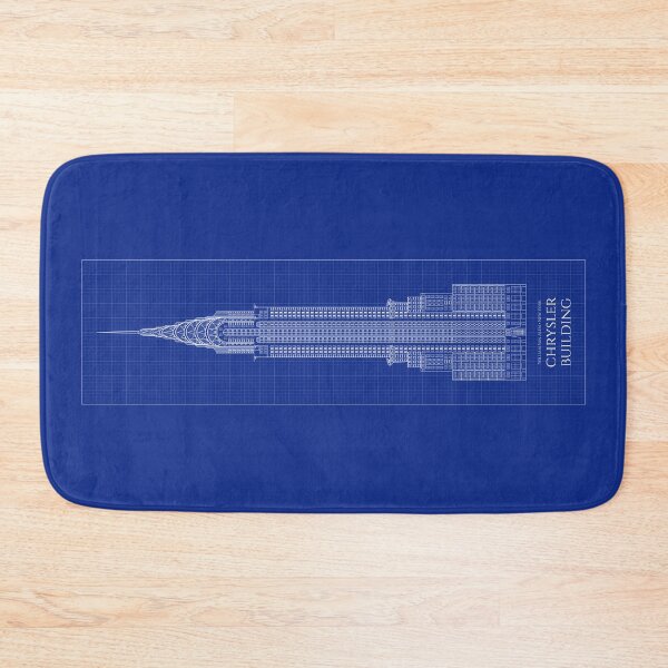 Item preview, Chrysler Building Front (Blueprint) designed and sold by BGALAXY.