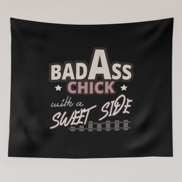 Item preview, BadAss Chick with a Sweet Side - Tough Girl designed and sold by Tatzki-Design.