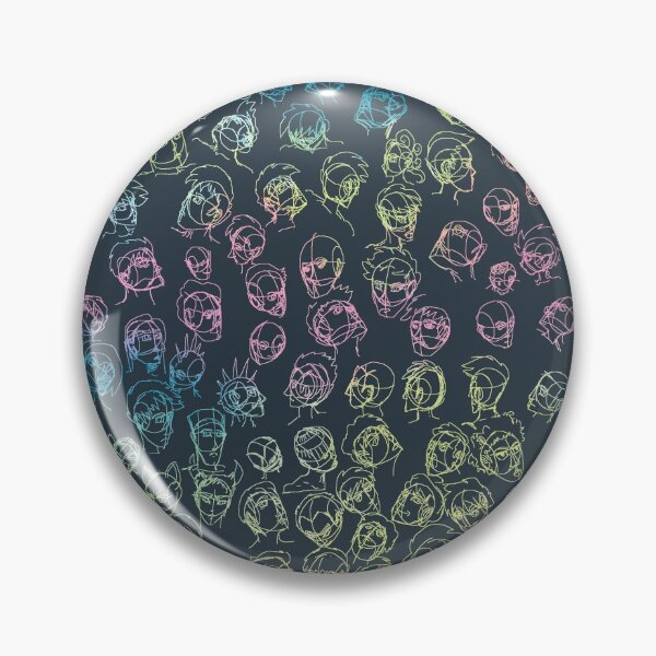 Item preview, Human Head Quick Sketch Pattern - Colorful designed and sold by Chubuter.