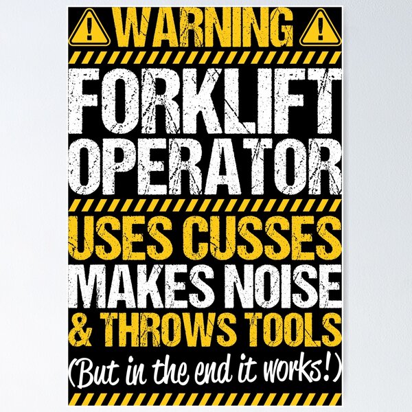 Item preview, Forklift Operator Forklift Driver Forklift Truck designed and sold by Krautshirts.