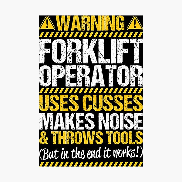 Item preview, Forklift Operator Forklift Driver Forklift Truck designed and sold by Krautshirts.