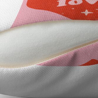 Alternate view of More Self Love {Pretty in Pink & Retro Red) Floor Pillow