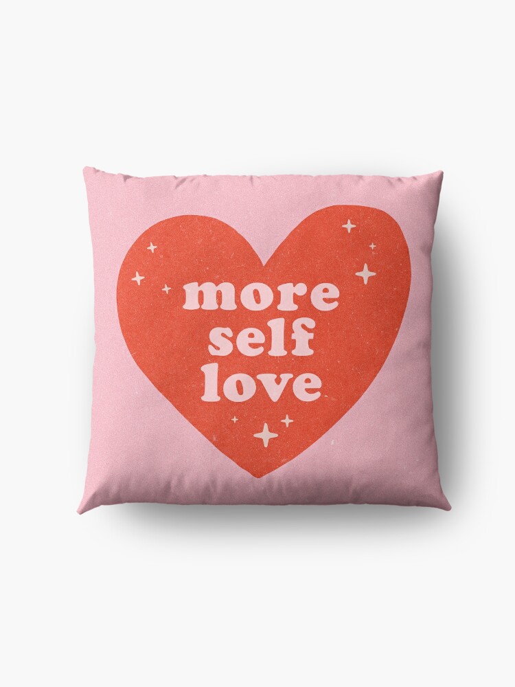 Alternate view of More Self Love {Pretty in Pink & Retro Red) Floor Pillow