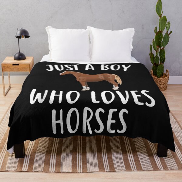 Item preview, Just A Boy who loves HORSES Funny HORSE Tee designed and sold by Vignette2323.