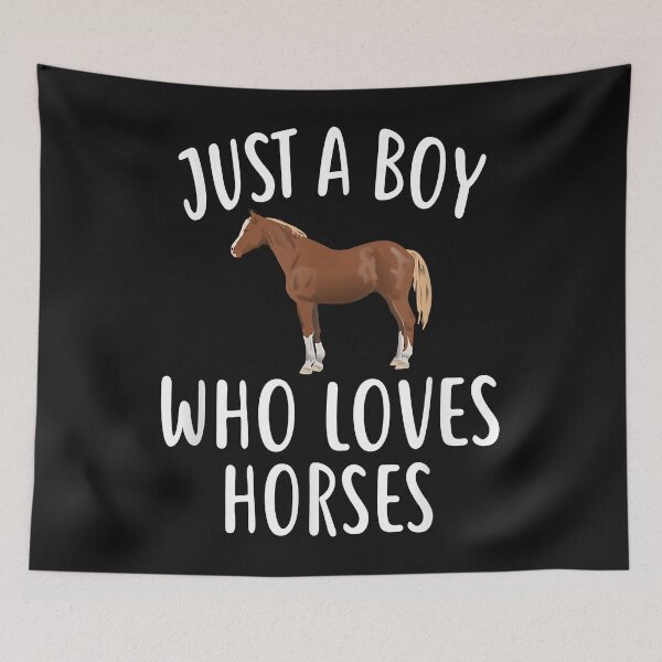 Item preview, Just A Boy who loves HORSES Funny HORSE Tee designed and sold by Vignette2323.
