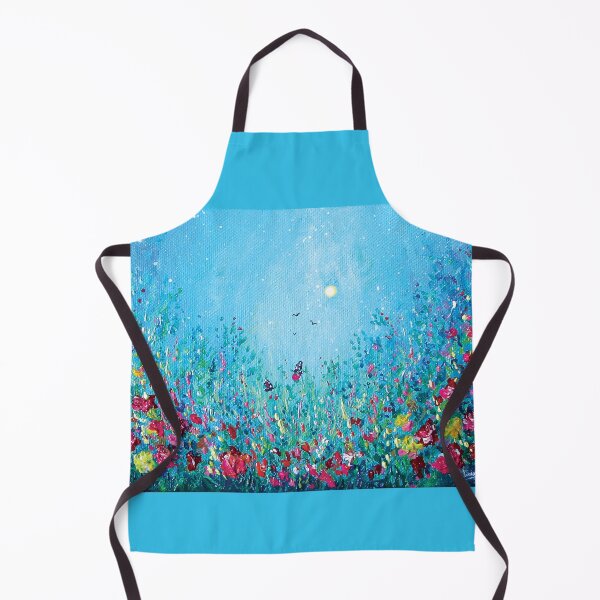 Item preview, Abstract Floral Meadow on Blue Design designed and sold by GayanthiPerera.