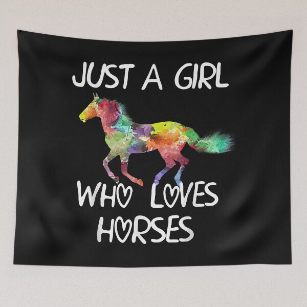 Item preview, Just A Girl Who Loves Horses Cute Design Beautiful Horse designed and sold by Vignette2323.