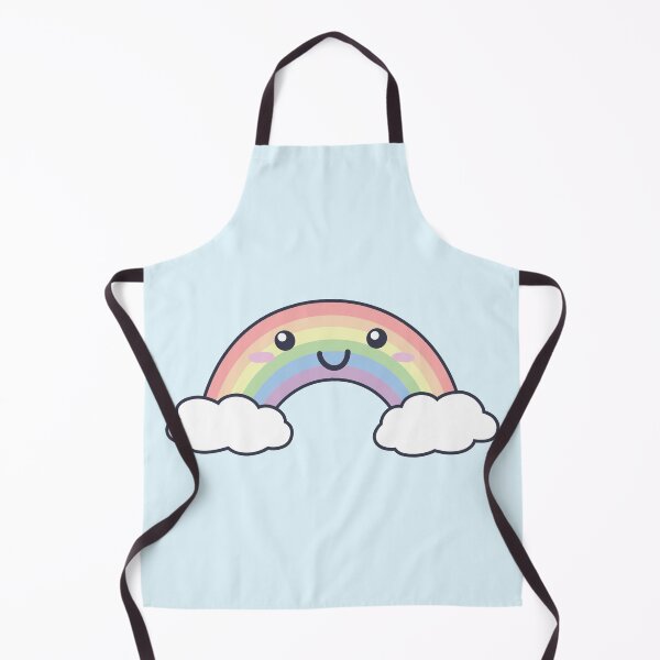 Item preview, Cute Rainbow Design Illustration (With Face) - Soft Pastel Colours designed and sold by HJacka.
