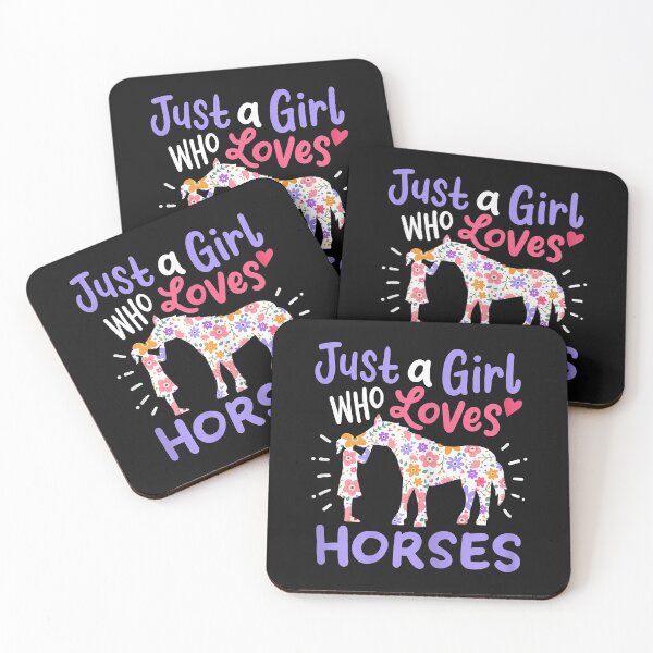 Item preview, Just A Girl Who Loves Horses Cute Gift for Horse Lovers designed and sold by Vignette2323.