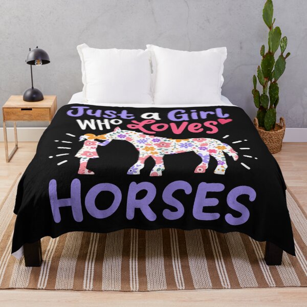 Item preview, Just A Girl Who Loves Horses Cute Gift for Horse Lovers designed and sold by Vignette2323.