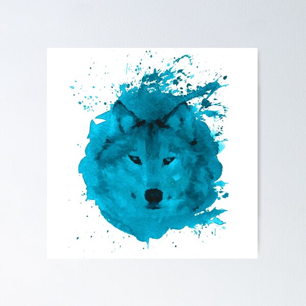 Item preview, Watercolor Wild Wolf designed and sold by Happy-Bird.