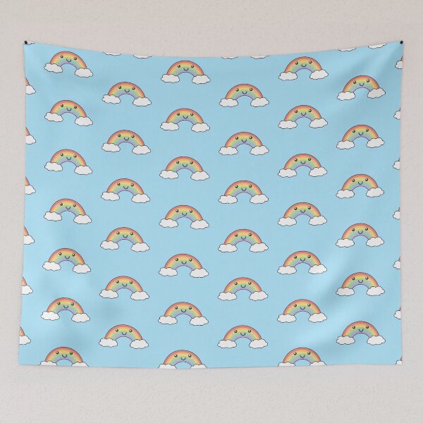 Item preview, Cute Rainbow Design Illustration (With Face) - Bold Colours designed and sold by HJacka.