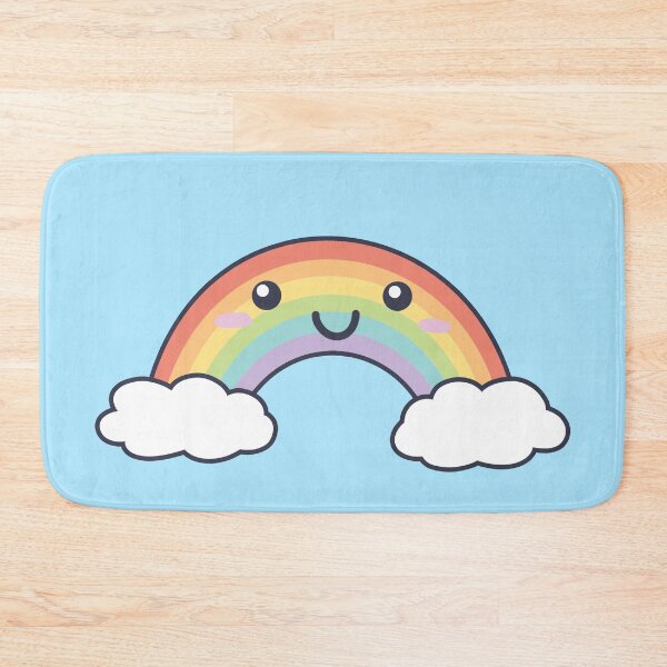 Item preview, Cute Rainbow Design Illustration (With Face) - Bold Colours designed and sold by HJacka.