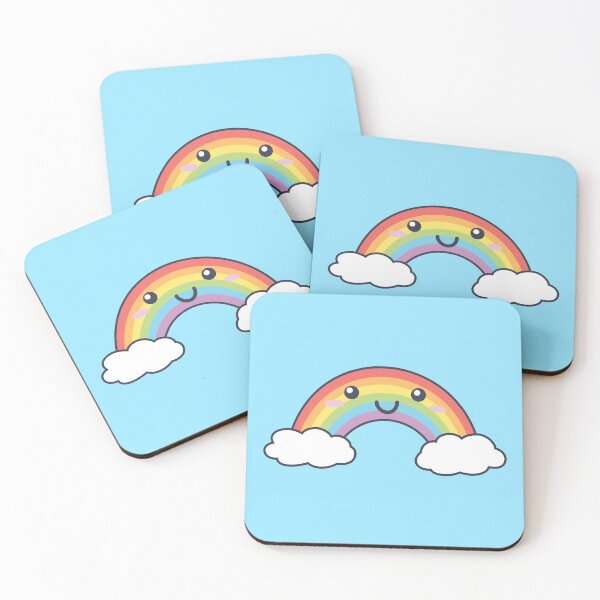 Item preview, Cute Rainbow Design Illustration (With Face) - Bright Bold Colours designed and sold by HJacka.