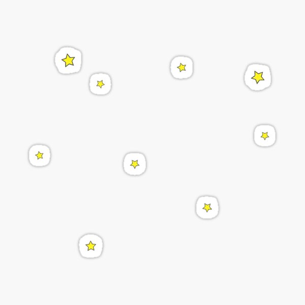 th_e littlle stars _prince - 5 (white) Sticker