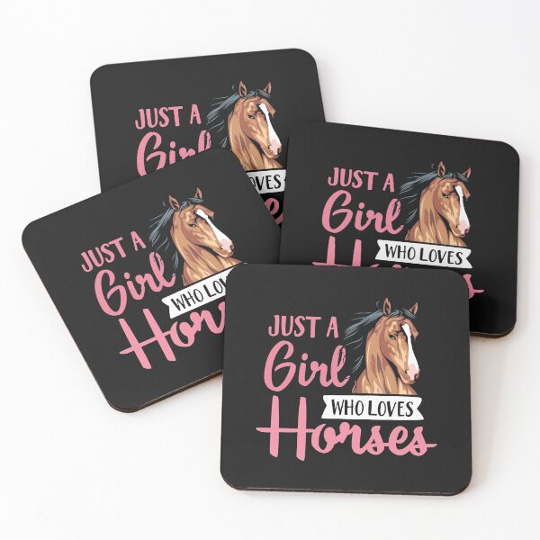 Item preview, Just A Girl Who Loves Horses Cute Horseback Riding Lesson Pullover Hoodie designed and sold by Vignette2323.