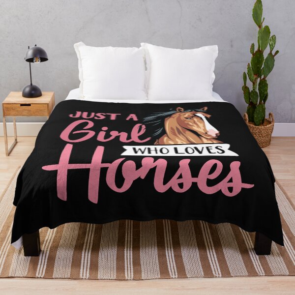Item preview, Just A Girl Who Loves Horses Cute Horseback Riding Lesson Pullover Hoodie designed and sold by Vignette2323.