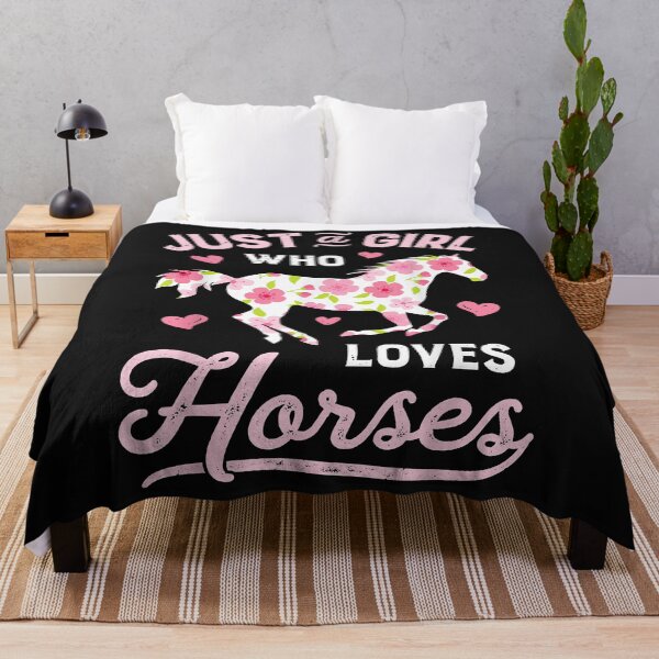 Item preview, Just A Girl Who Loves Horses Shirt Horse Riding Women Gifts designed and sold by Vignette2323.