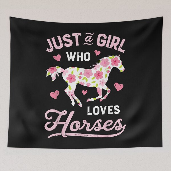 Item preview, Just A Girl Who Loves Horses Shirt Horse Riding Women Gifts designed and sold by Vignette2323.