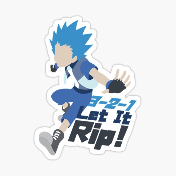 "let it rip Beyblade burst Anime Kids break Manga superz Evolution" Sticker for Sale by