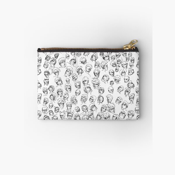 Item preview, Human Head Quick Sketch Pattern - Black Ink designed and sold by Chubuter.