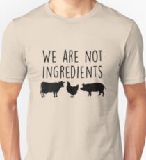 Vegan - We are not ingredients Slim Fit T-Shirt