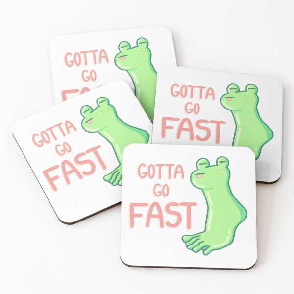 Item preview, Gotta Go Fast Frog Foot designed and sold by EllaVorster.