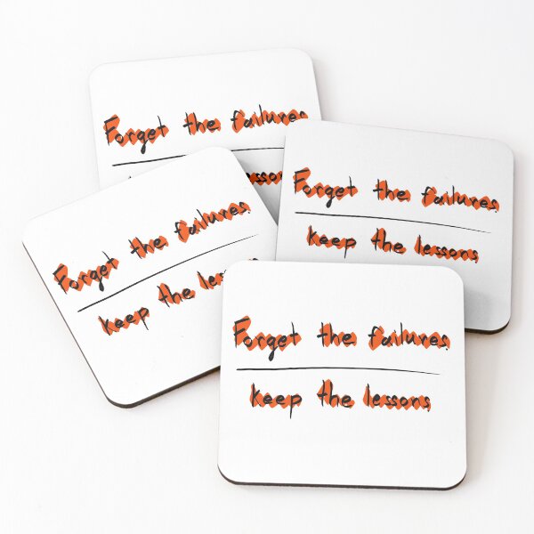 Item preview, Forget the failures keep the lessons, Quotes stickers  designed and sold by jacktmomo9.