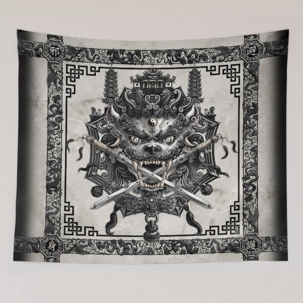 Item preview, Chinese Lion from Taiwan - Black and White designed and sold by Abysm Internal.