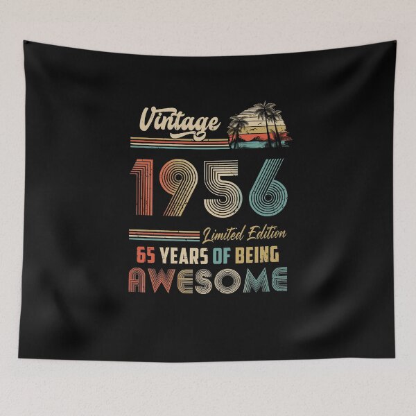 Item preview, Vintage 1956 65th Birthday Gift Men Women 65 Years Old designed and sold by cadieuxart.
