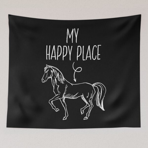 Item preview, My Happy Place Horse Lover Gifts Horseback Riding Equestrian designed and sold by Vignette2323.