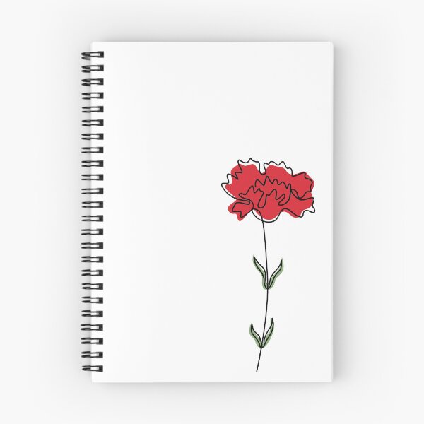 Item preview, Carnation One Line Drawing designed and sold by c-vector-studio.