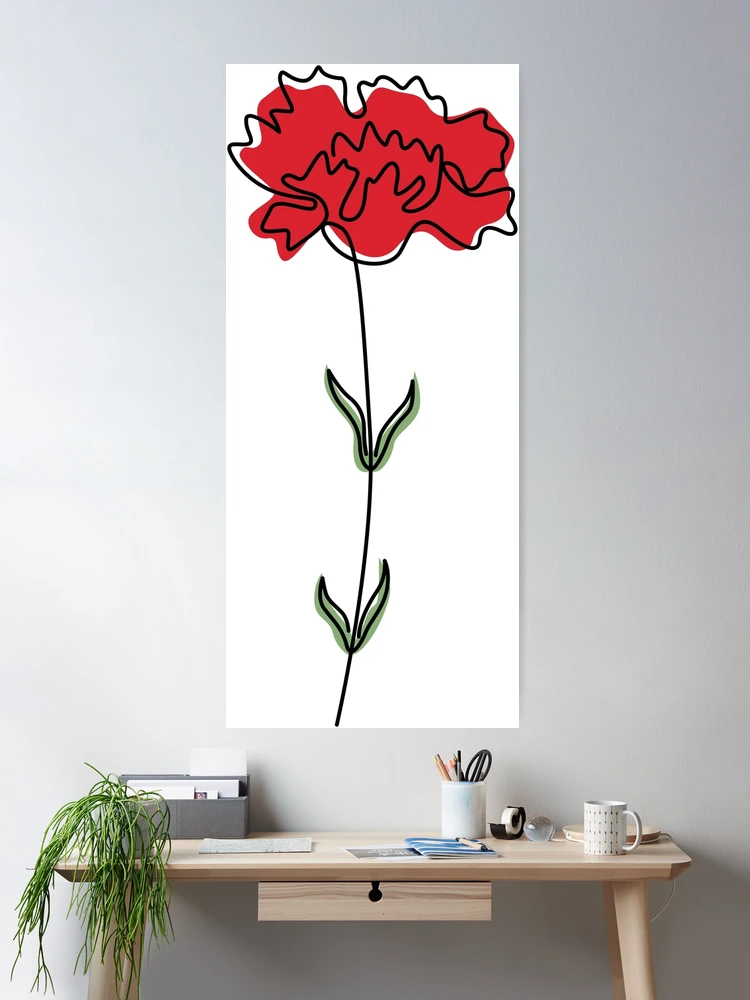 Art N Wordz Carnation Flowers Original Dictionary Sheet Pop Art Wall or Desk Art Print Poster AWD_Carnation