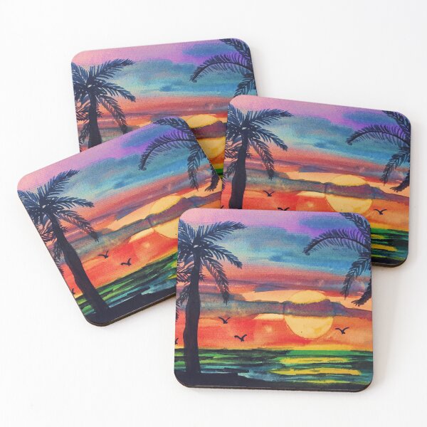 Item preview, Sunset Art - Watercolor designed and sold by YogiHappy.