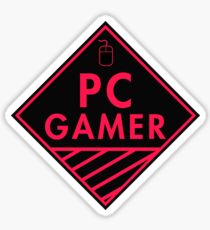 Pc Gaming (Red-Pink) Sticker