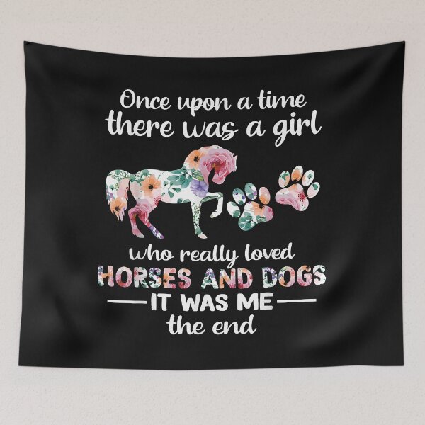 Item preview, Once Upon A Time There Was Girl Who Loved Horse And Dog designed and sold by Vignette2323.