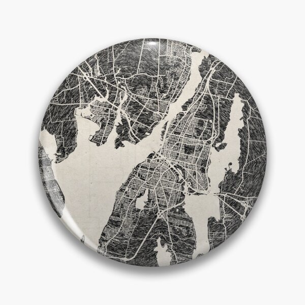 Artikelvorschau, Fall River map Massachusetts Ink lines entworfen und verkauft von InkMaps.