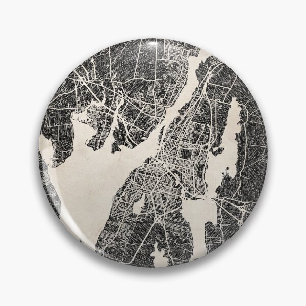 Artikelvorschau, Fall River map Massachusetts Ink lines 2 entworfen und verkauft von InkMaps.